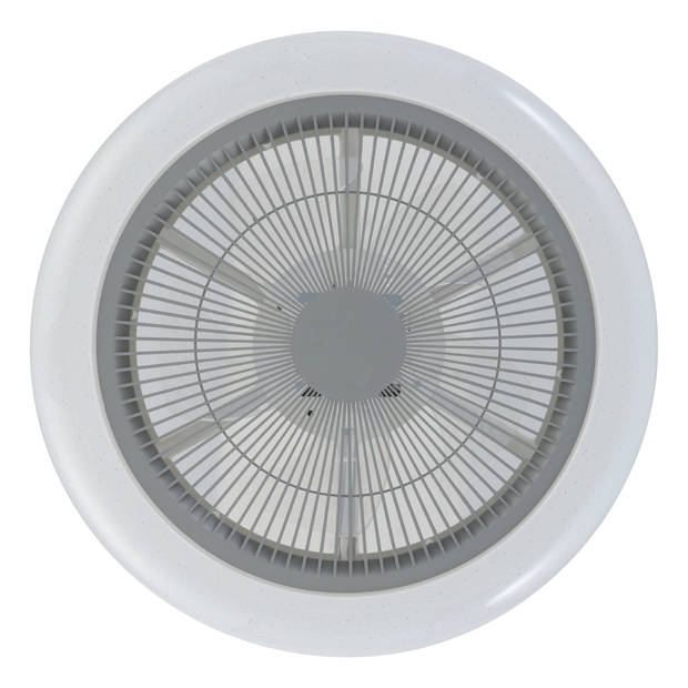 EGLO Kostrena Plafondlamp met ventilator - LED-CCT - Wit/Grijs