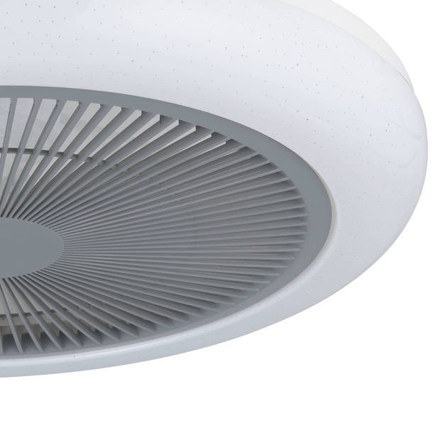 EGLO Kostrena Plafondlamp met ventilator - LED-CCT - Wit/Grijs