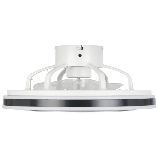 EGLO Almeria Plafondlamp met ventilator - AC LED-CCT - Wit/Zwart