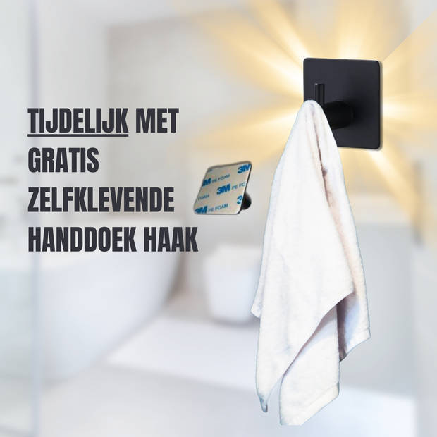 Coopley Wc Rolhouder Wc Rolhouder Staand Toiletrolhouder Met Handdoekhaak Zwart