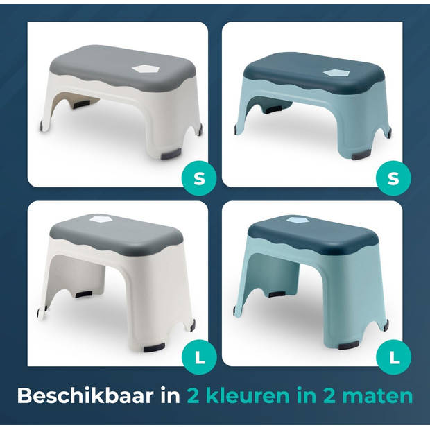 Opstapje Blauw Krukje Kinderen Opstapkrukje Keuken Badkamer Toilet Opstapje Kind Volwassenen Trapje