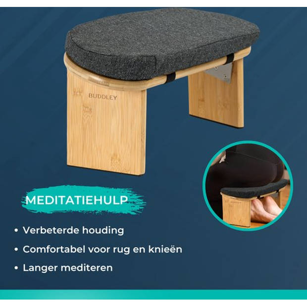 Meditatiebankje Inklapbaar Yoga krukje- Meditatie Bankje - Meditatiestoel - Yoga stoel - Meditatiekruk