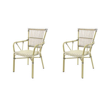 James Bistrostuhl Rattan – Bambus-Natur - SÄTZE VON 2