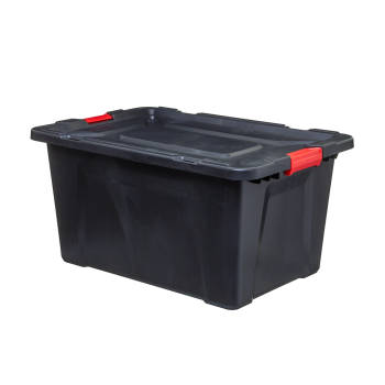 Gerecyclede zwarte opbergbox Five® - 100 liter