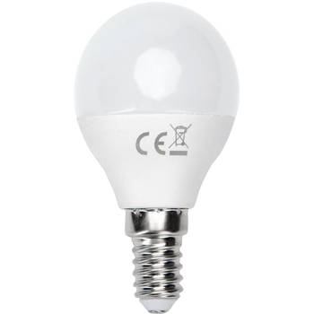 LED Lamp - Smart LED - Aigi Kiyona - Bulb G45 - 7W - E14 Fitting - Slimme LED - Wifi LED - RGB + Aanpasbare Kleur - Mat