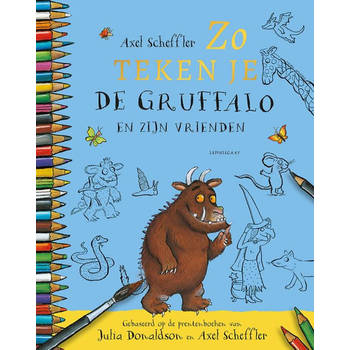 Zo teken je de Gruffalo en zijn vrienden. 8+