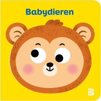 Babydieren, boek met wiebeloogjes. 0+