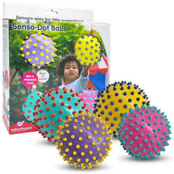 Edushape The Original Sensorische Ballen Color Dots - 10 cm Set van 4