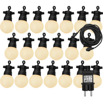 Luxform - Lichtsnoer Honolulu - met 20 warm witte LED lampjes - met 8 verschillende functies - geschikt voor buiten