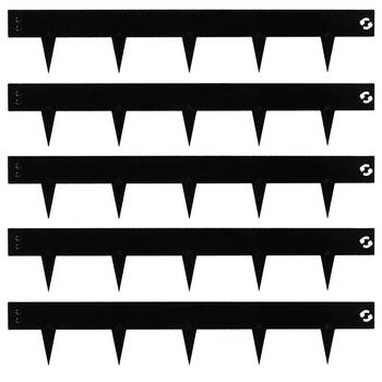 Talen Tools – Borderrand – Kantopsluiting – Zwarte coating – Koppelbaar – 100 x 7,5 cm – 5 stuks