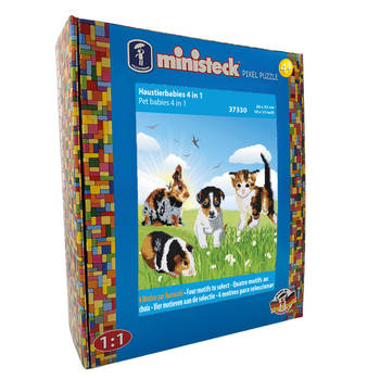 Ministeck Ministeck Pet Babies 4in1 - XL Doos - 1800st