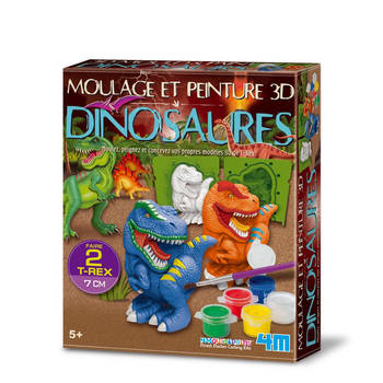 4M Casting and Painting 3D Dino - French