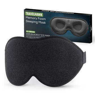 Travelhawk Slaapmasker - Luxe 3D Oogmasker - Zijden Slaapmaskers - Traagschuim - 100% Verduisterend - Voor Mannen en Vro