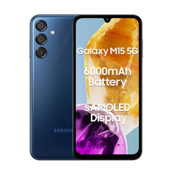 Samsung - Galaxy M15 5G - 128GB - Blue Topaz