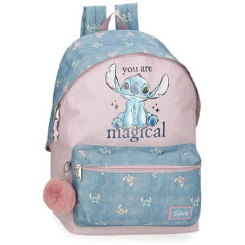 Stitch schoolrugzak jeanslook meisjes 40 cm