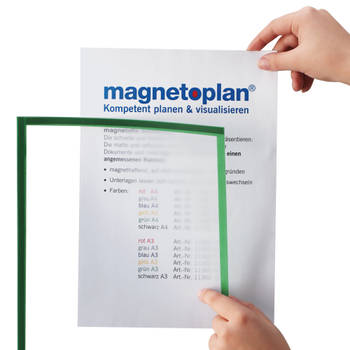 Magnetoplan magnetisch frame magnetofix - din A3 - blauw - 5 stuks
