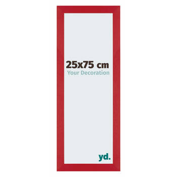 Fotolijst 25x75cm Rood MDF Mura