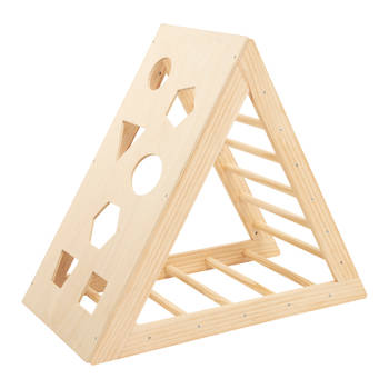 MISOU Pikler Klimboog - Montessori - Triangle - Klimframe - Baby - 78x43,5x90cm - Hout