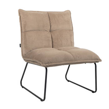 Bronx71 Velvet fauteuil Malaga taupe.