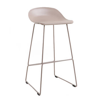 Blokker Bronx71 Scandinavische Barkruk Ellen taupe 76 cm. aanbieding