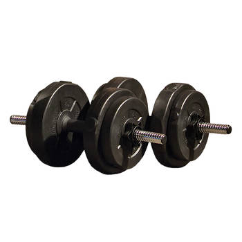 Iron Gym Verstelbare Dumbbell Set 15 kg, gewichten krachttraining fitness accessoires