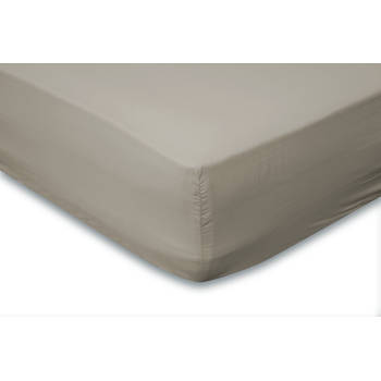 Eleganzzz Hoeslaken Jersey Katoen Stretch 35cm Hoge Hoek - mushroom 140x210/220cm - 160x200cm