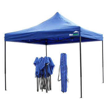 MaxxGarden Easy-up Partytent - 3x3m - Stalen Frame (blauw)