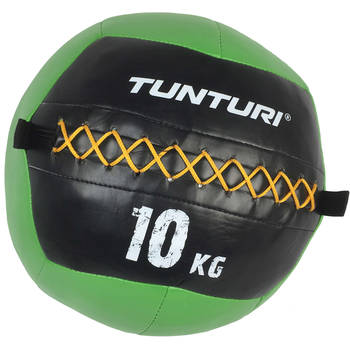 Tunturi Wall Ball - Medicine ball - Functional Training ball - 10kg - Groen