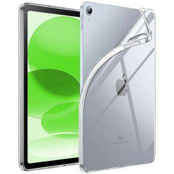 Basey Hoesje Geschikt voor iPad 2022 Tablethoes Shockbestendig Back Cover Siliconen Tablet Case - Transparant