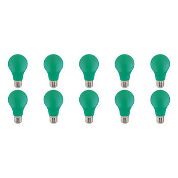 LED Lamp 10 Pack - Specta - Groen Gekleurd - E27 Fitting - 3W