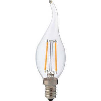 LED Lamp - Kaarslamp - Filament Flame - E14 Fitting - 4W - Natuurlijk Wit 4200K