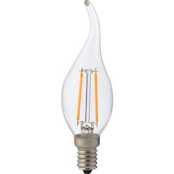 LED Lamp - Kaarslamp - Filament Flame - E14 Fitting - 4W - Warm Wit 2700K