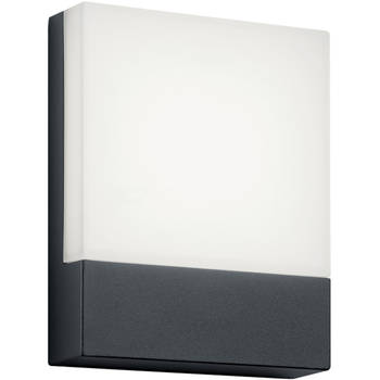 Huisnummer Verlichting - Trion Pecano - 6W - Warm Wit 3000K - Waterdicht IP54 - Rechthoek - Mat Antraciet - Aluminium