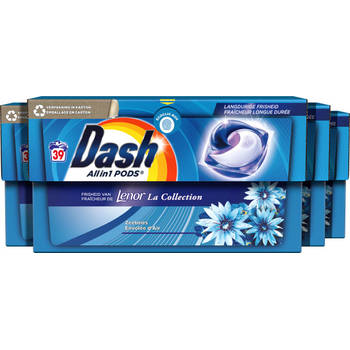 Dash All in 1 Pods - Zeebries - Waspods - 4 x 39 Wasbeurten Voordeelverpakking