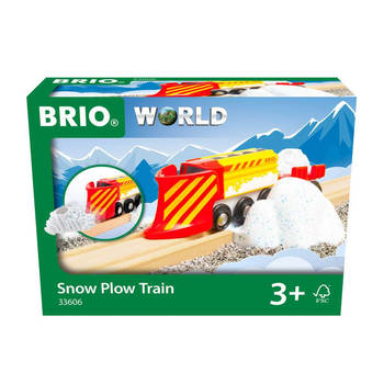 Brio World houten trein met sneeuwploeg - 33606