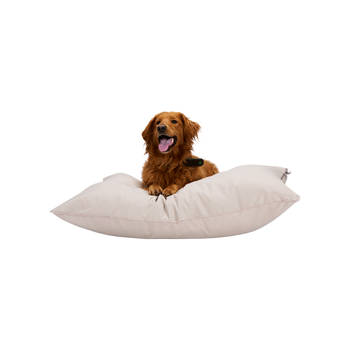 maxxpro Hondenmand - Hondenkussen 70 x 100 cm - Hondenbed - Kussen Hond met Rits - Polyester en Microvezel - Beige