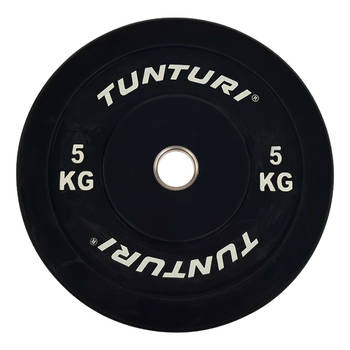 Tunturi Halterschijf 5kg Black - Incl. gratis fitness app