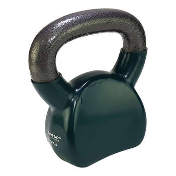 Tunturi Kettlebell - Gewicht 8kg - Groen - Vinyl - Incl. gratis fitness app