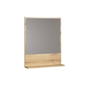 PureBliss spiegel bad 60cm met plank eik decor.