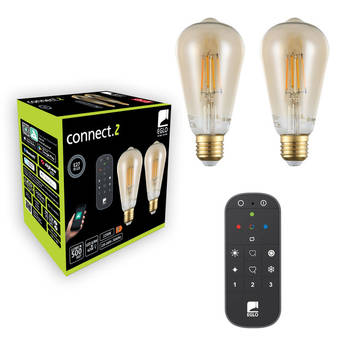 EGLO connect.z Smart Starterspakket - LED Lampen - Afstandsbediening - E27 - 2200K - Dimbaar - Zigbee