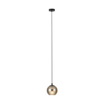 EGLO Lemorieta Hanglamp - E27 - 1-lichts - Ø 18 cm - Zwart/Goud