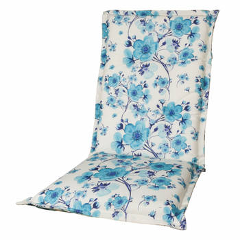 Kopu® Blossom - Comfortabel Tuinkussen met Hoge Rug - Blauw