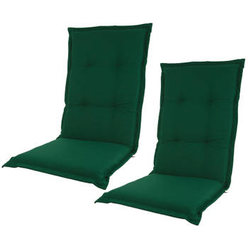 2 stuks Kopu® Prisma Forest Green Tuinkussen Hoge Rug - Groen