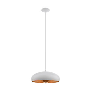 EGLO Mogano 1 Hanglamp - E27 - Ø 40 cm - Wit/Koper