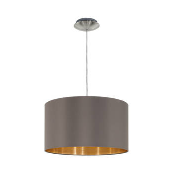 EGLO Maserlo - Hanglamp - 1 Lichts - Ø38cm - Nikkel-Mat - Goud