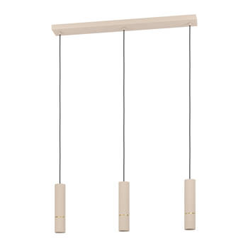 EGLO Caminia Hanglamp - GU10 - 77 cm - Zandkleur/Beige/Goud