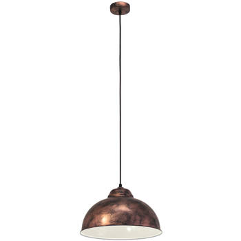 EGLO Vintage Truro 2 - Hanglamp - 1 Lichts - Ø370mm. - Koperkleurig