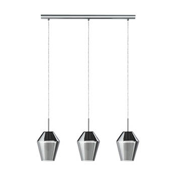 EGLO Murmillo Hanglamp - E27 - 77 cm - Chroom/Zwart