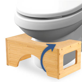 Toiletkruk bamboe - Toilet Peuter krukje Opstapkruk kinderen Toiletkruk Volwassenen Toiletkruk juiste houding