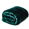 HappyBed Groen 150x200 - Fleece deken - Heerlijk zacht fleece plaid - Warmte deken - Bankhoes Sprei - deken